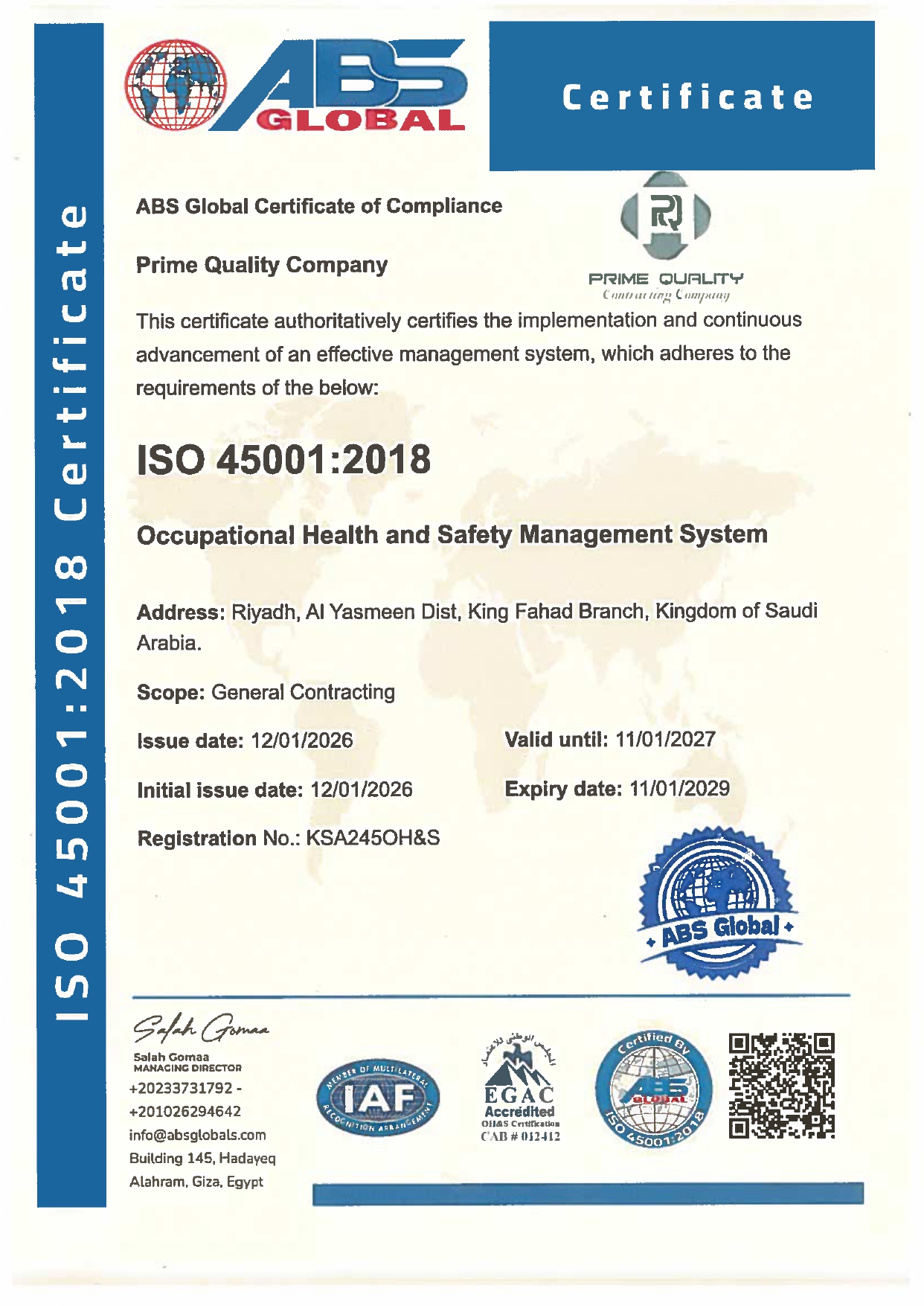 Prime Quality Company - ISO 45001 Certificate 2026_page-0001